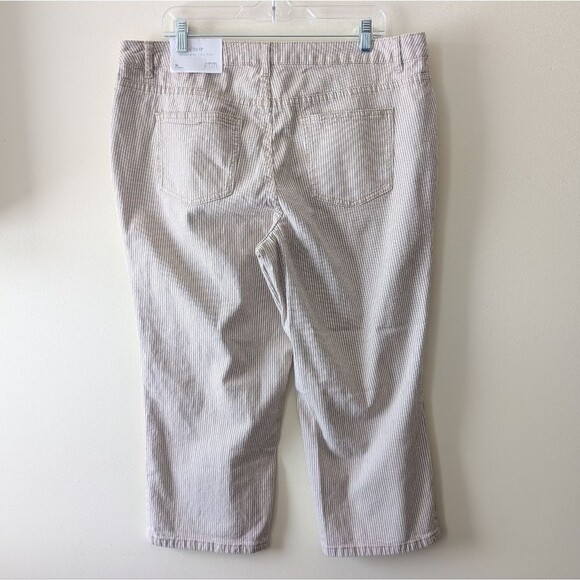 Christopher & Banks The Perfect Jean Shaped Fit Mid Rise Crop Jeans Size 16 - Picture 2 of 6